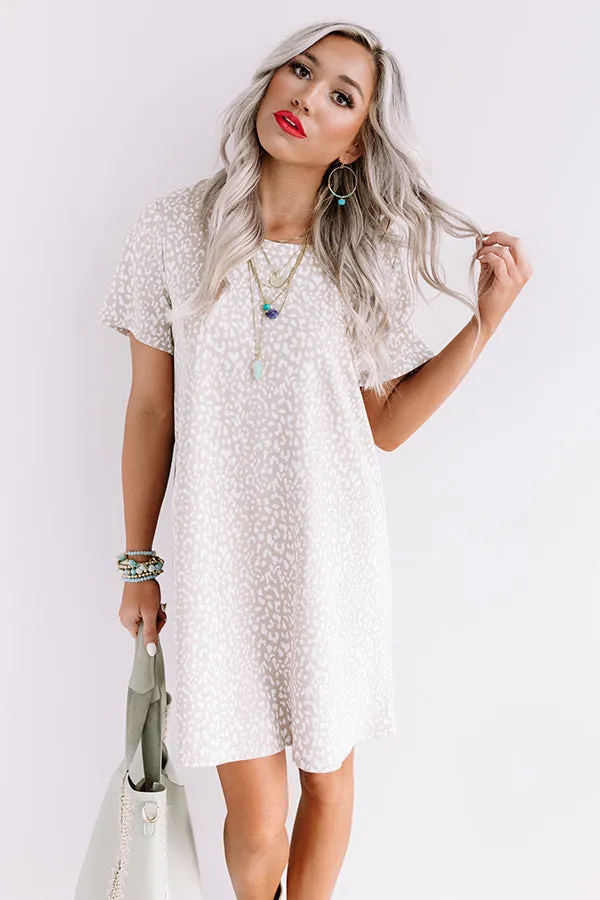 Far And Away Cheetah Print Shift Dress