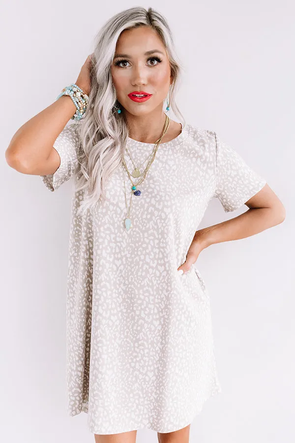 Far And Away Cheetah Print Shift Dress