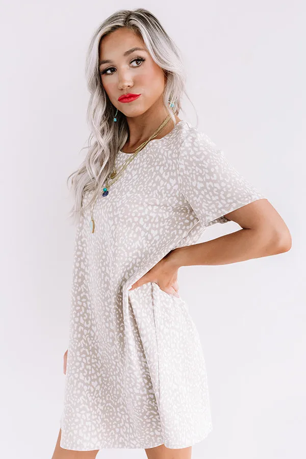 Far And Away Cheetah Print Shift Dress