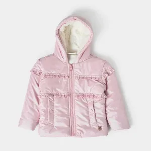 Farm Friends Baby Pink Solid Jacket