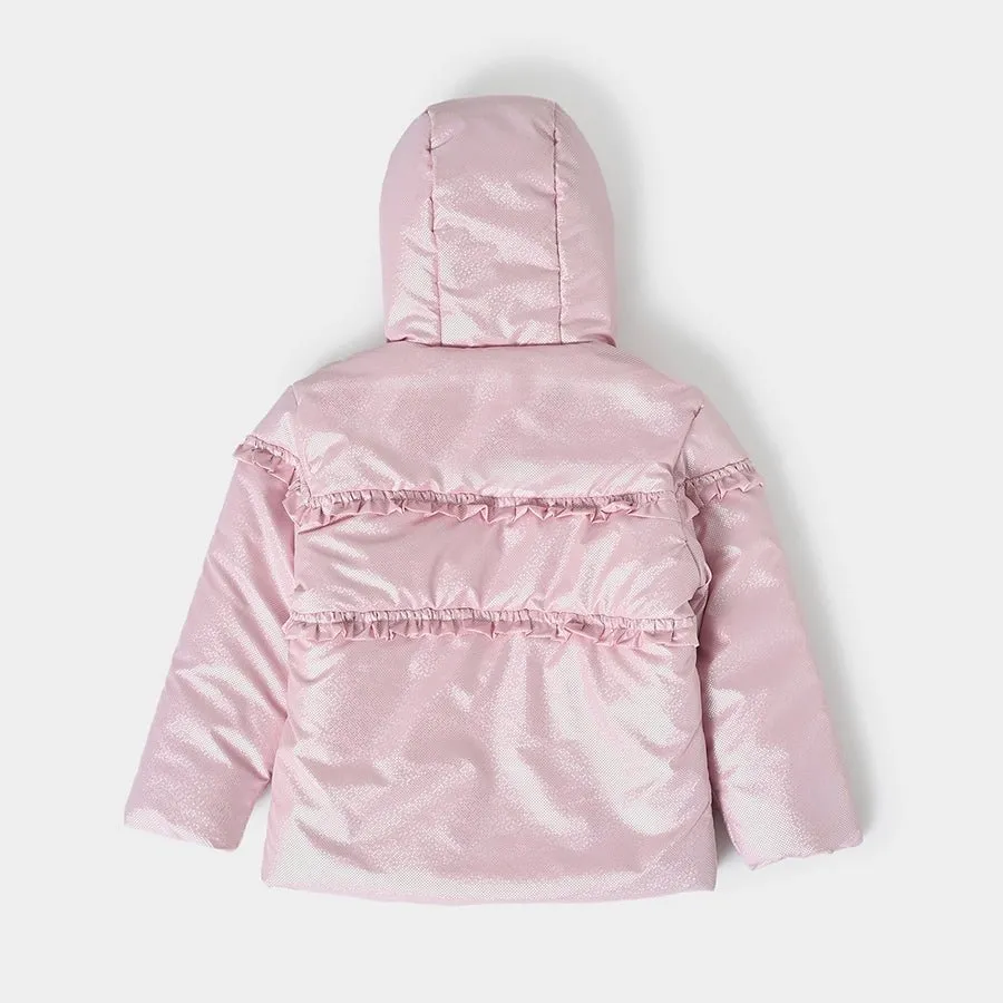 Farm Friends Baby Pink Solid Jacket