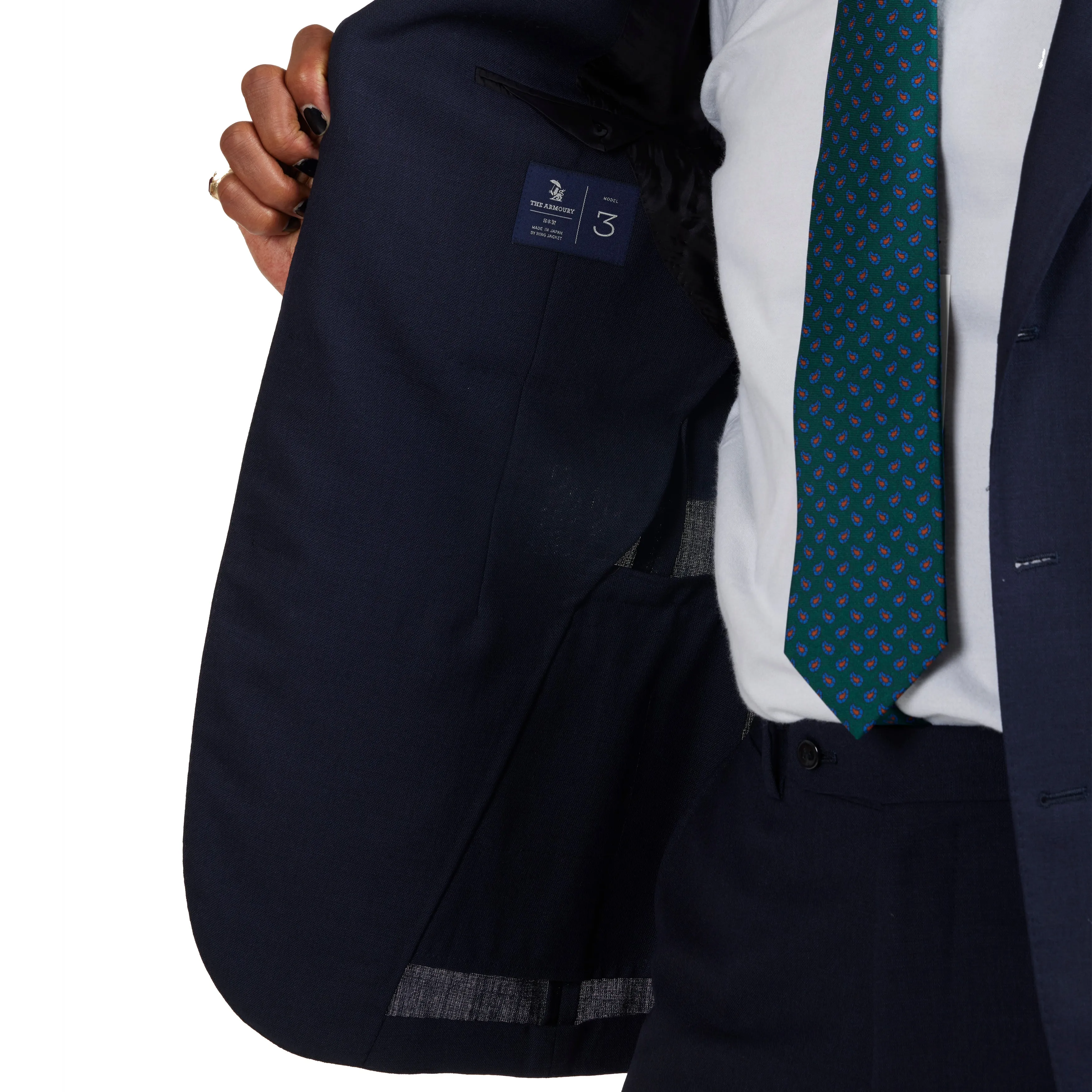 First Class High-twist Wool Model 3A Suit