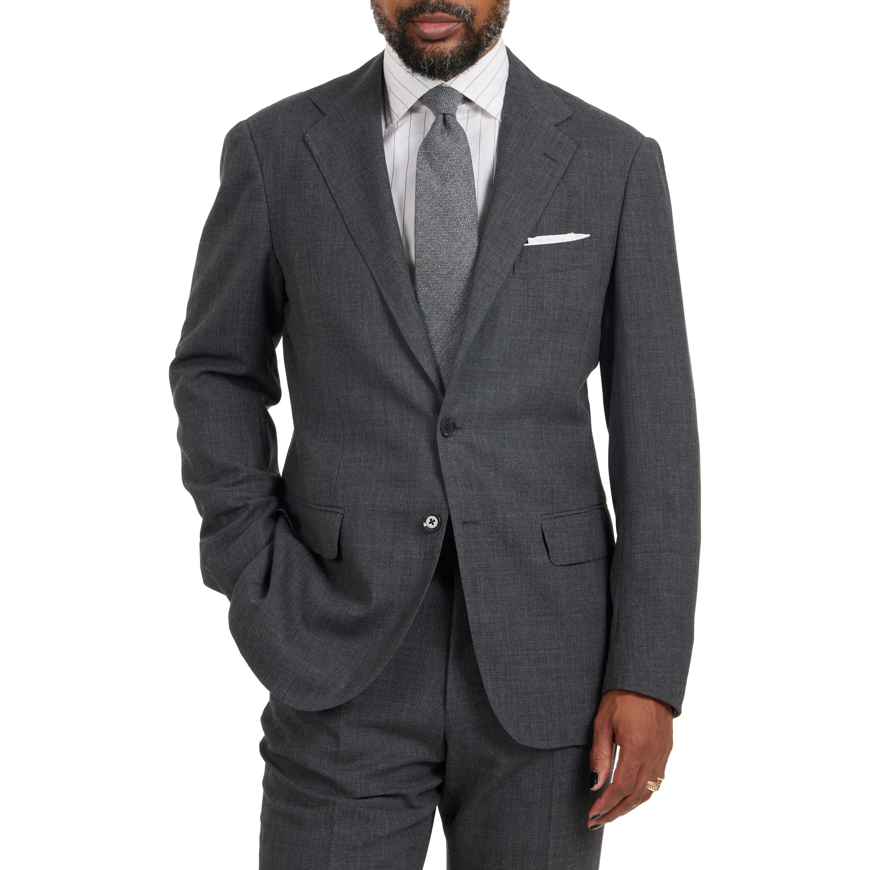 First Class High-twist Wool Model 3A Suit