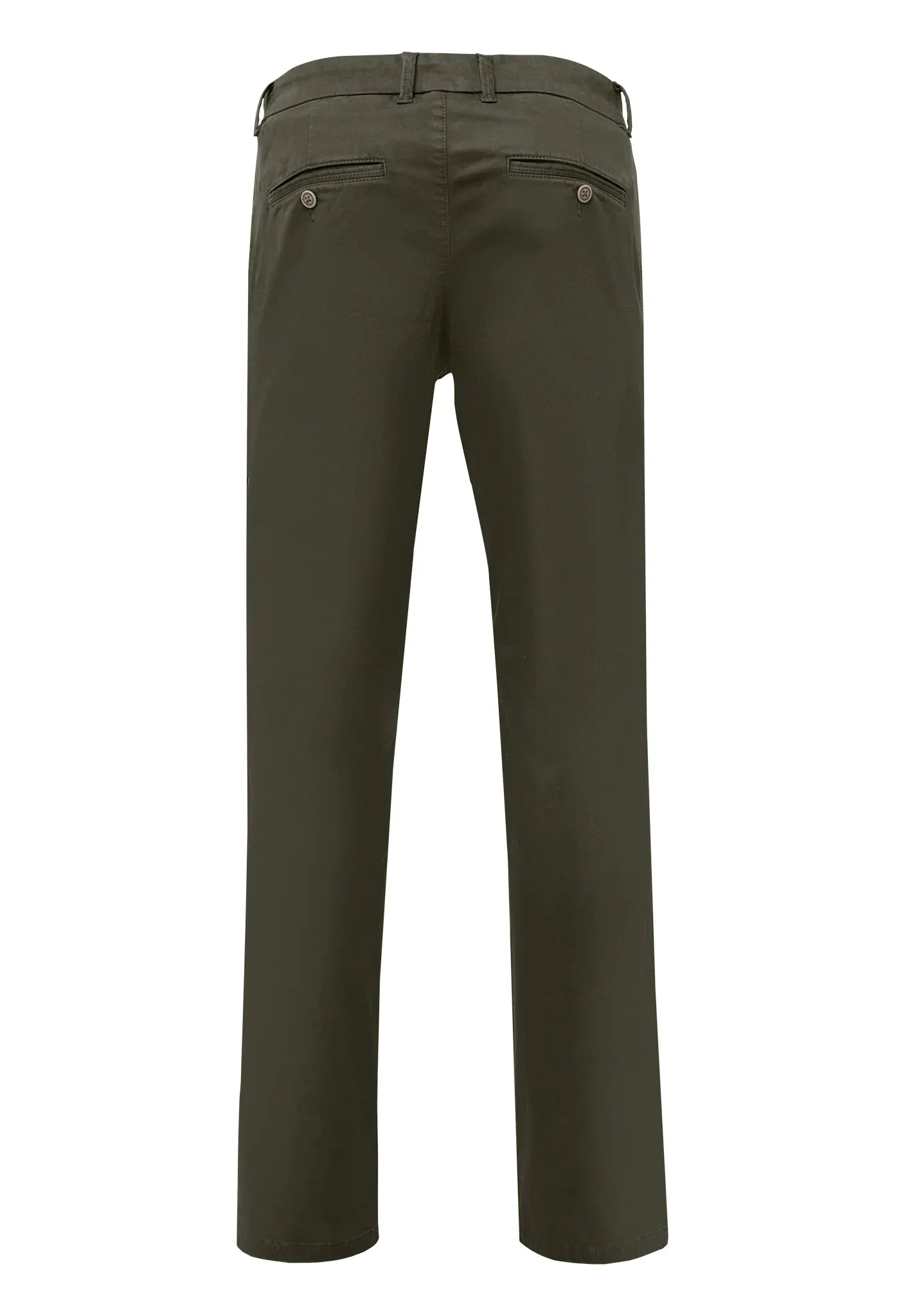 FYNCH HATTON Togo Chino Trousers - Men's Stretch Cotton – Olive