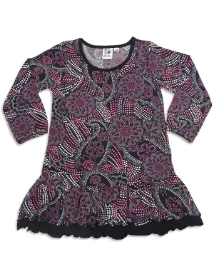 Girlfriends by Anita G - Little Girls' Long Sleeve Paisley Dress