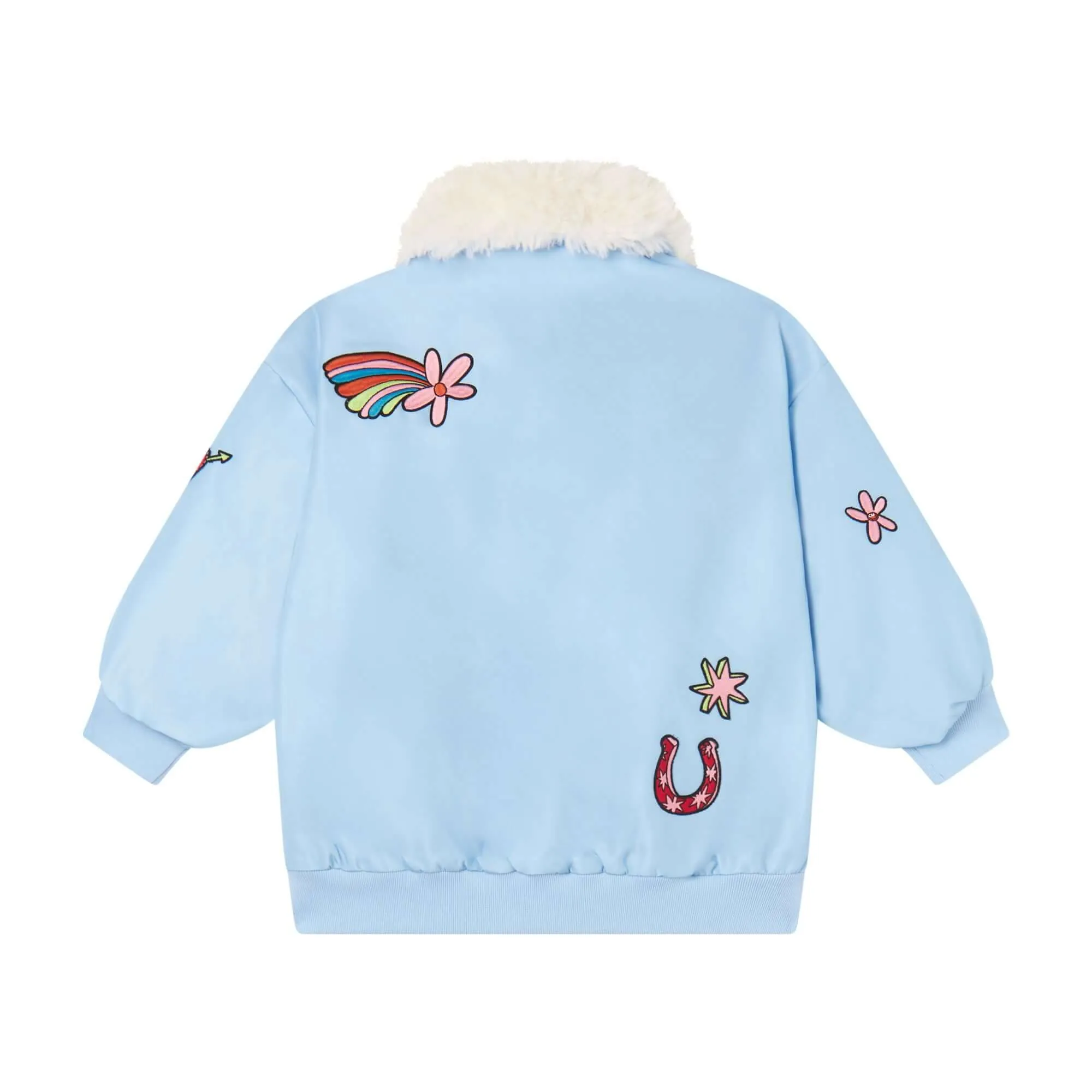 Girls Blue Celeste Bomber Jacket