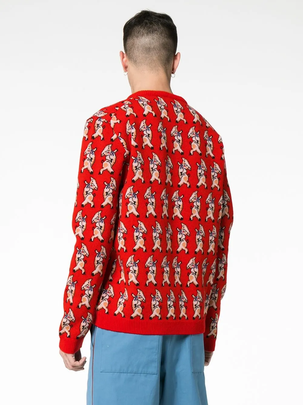 Gucci Wool Pig Print Sweater