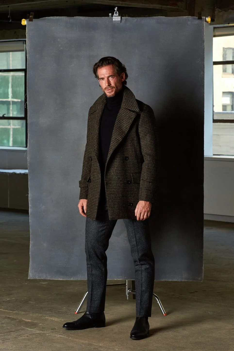 Harris Tweed Peacoat