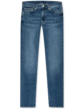 Hayes Slim Fit Jeans Semi Light Blue Worn In