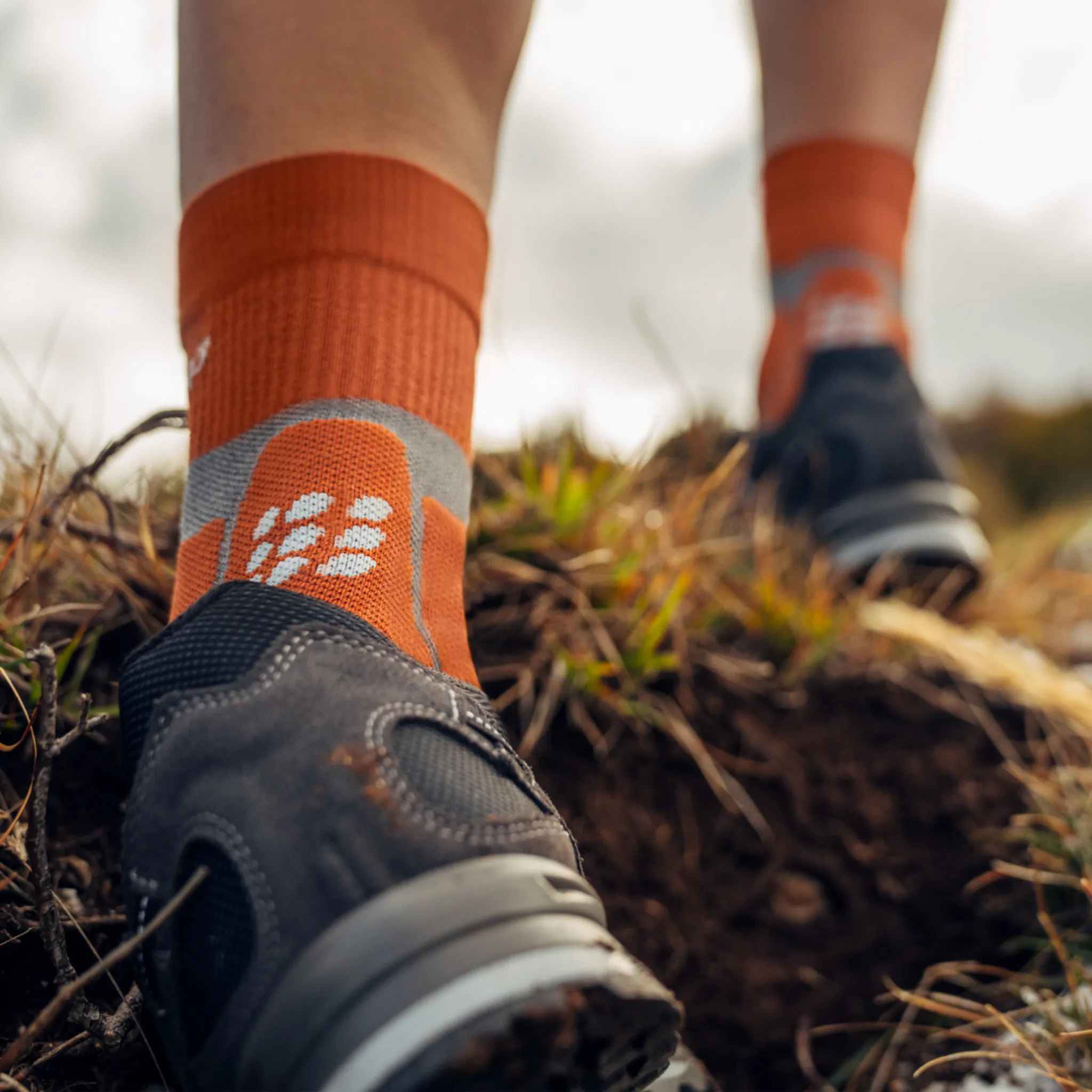 Hiking Merino Mid Cut Compression Socks for Men