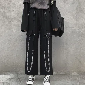 Hip-Hop Chain Style Cargo Pants