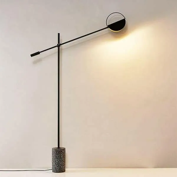 Irvetta - Scandinavian Stone Base Floor Lamp