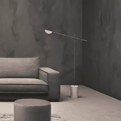 Irvetta - Scandinavian Stone Base Floor Lamp