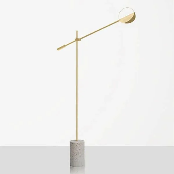 Irvetta - Scandinavian Stone Base Floor Lamp