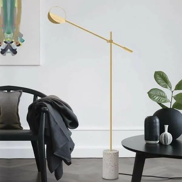 Irvetta - Scandinavian Stone Base Floor Lamp