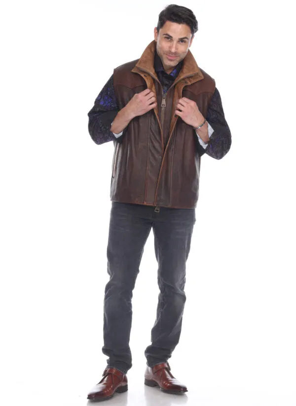 Jackson Concealed-Carry Men's Vest in Buffalo From The Yellowstone Collection