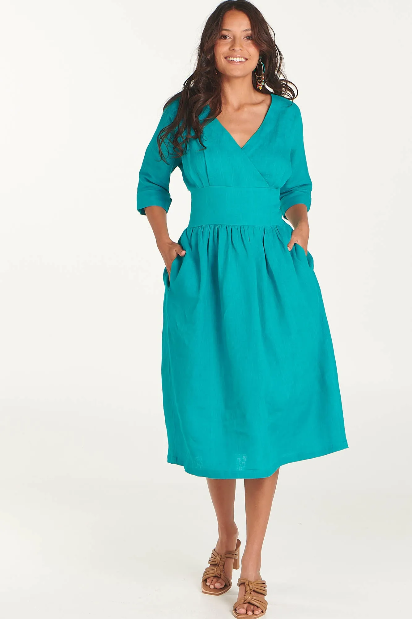 Jaya Dress Blue Grass