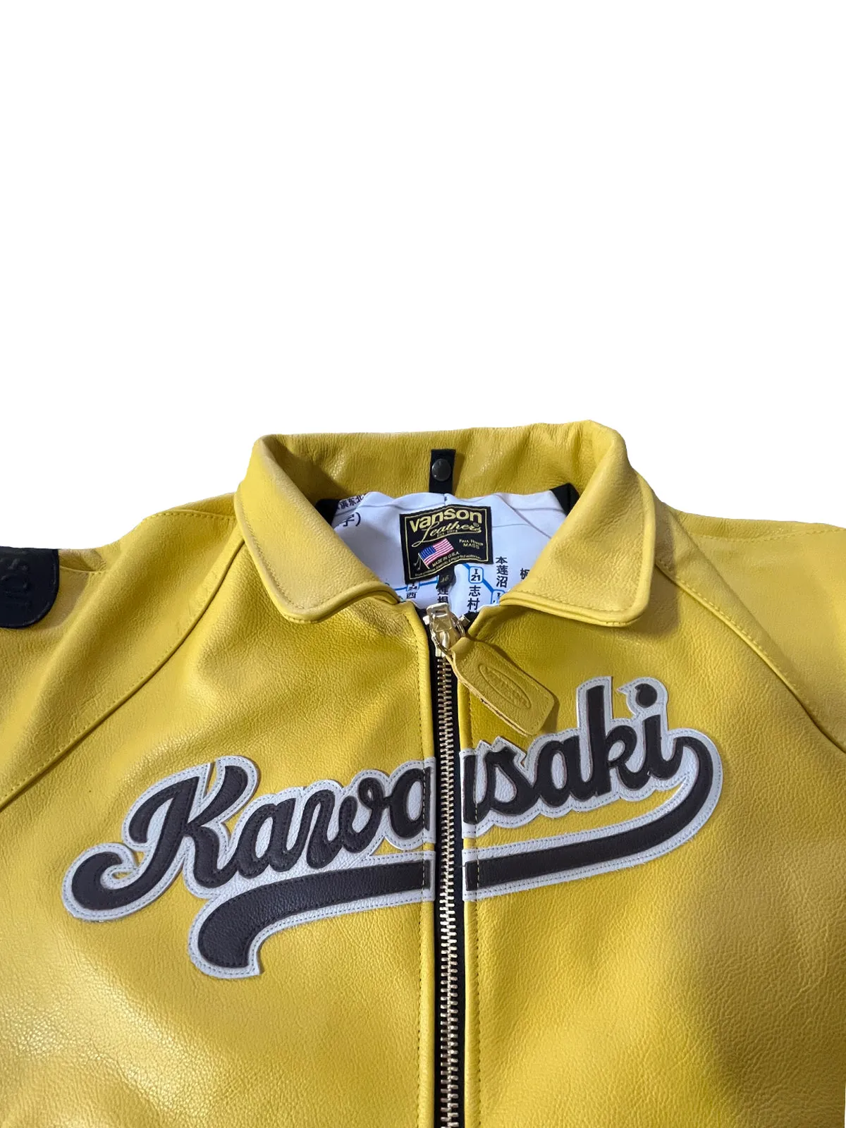 LIMITED VANSON LEATHERS | KAWASAKI BOMBER JACKET | 4-12 WEEKS PRODUCTION