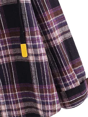 Lined Flannel Jacket Hoodie