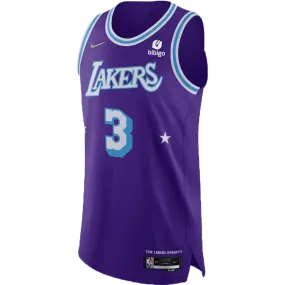 Los Angeles Lakers Anthony Davis 2021-22 Authentic Moments Mixtape City Edition Jersey