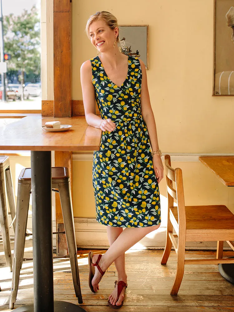 Mata Traders Delia Wrap Dress Lemons