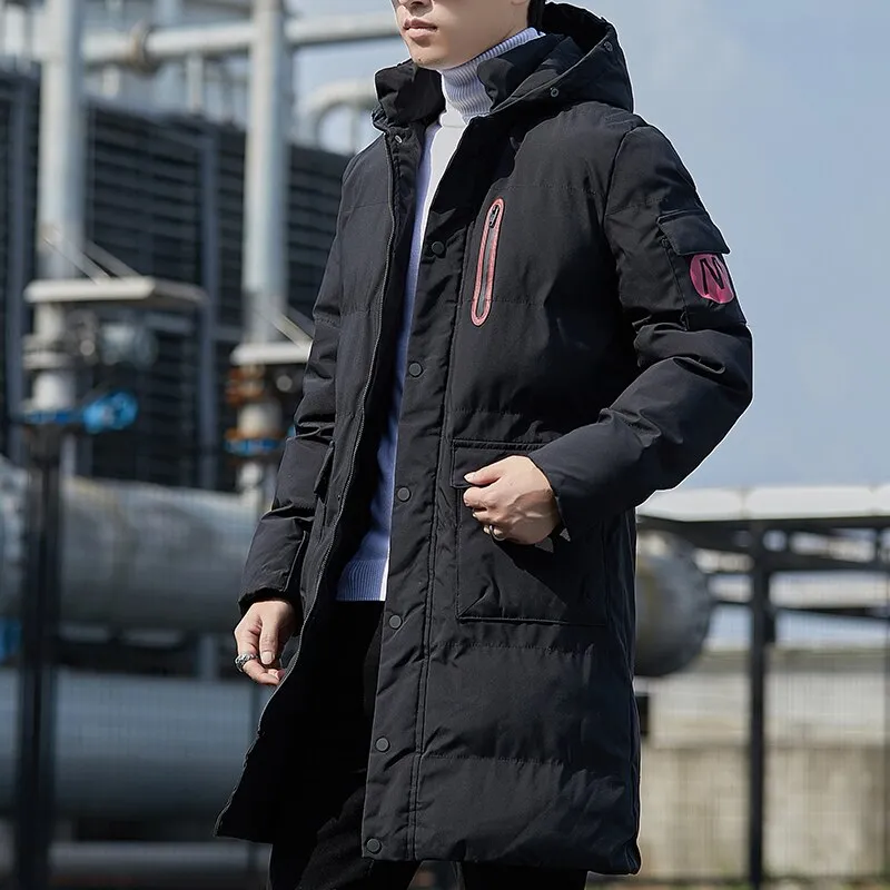 Men's  Jacket Long Parkas Winter Thick Cotton Men