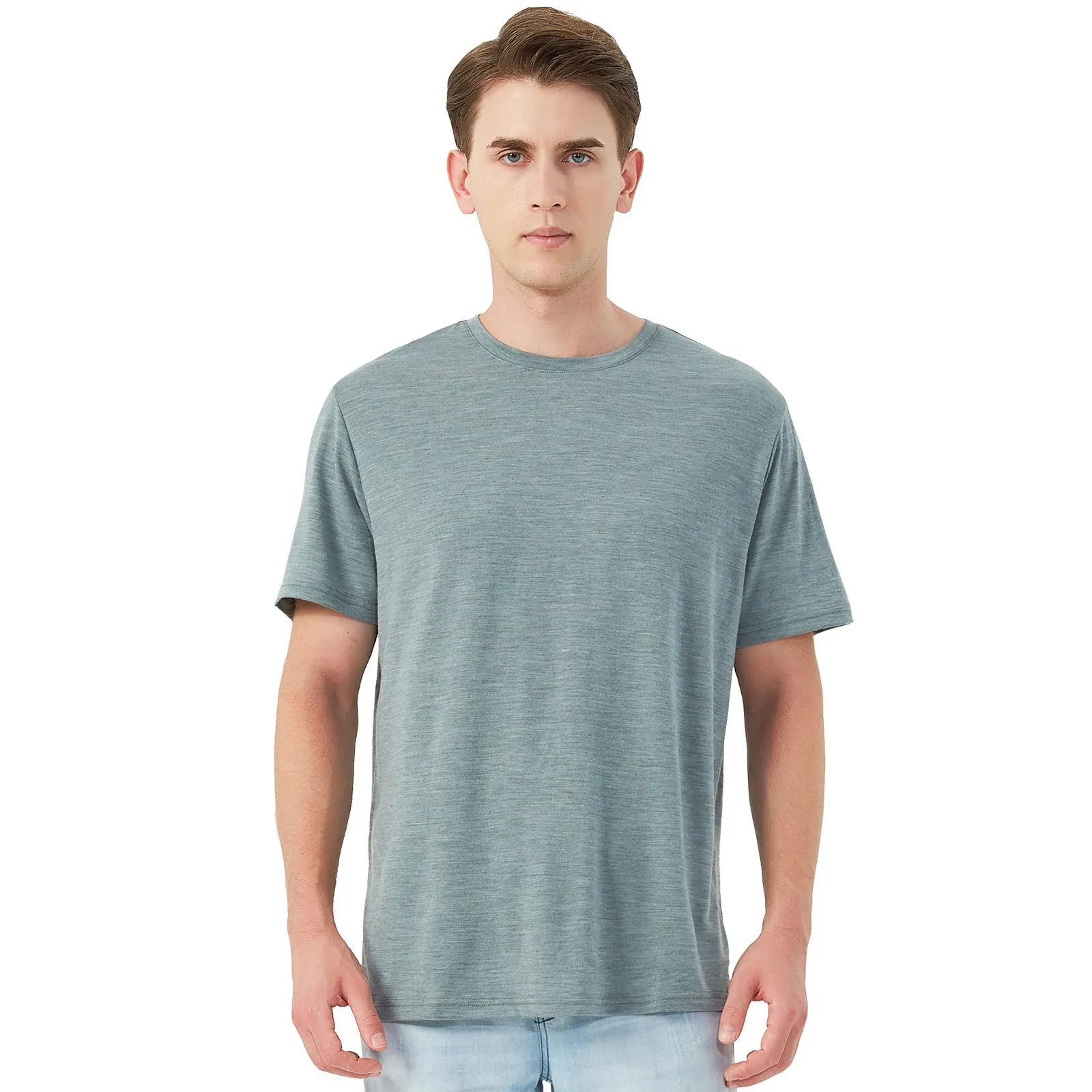 Men's Merino 170g Classic Short Sleeve T-Shirt Gray