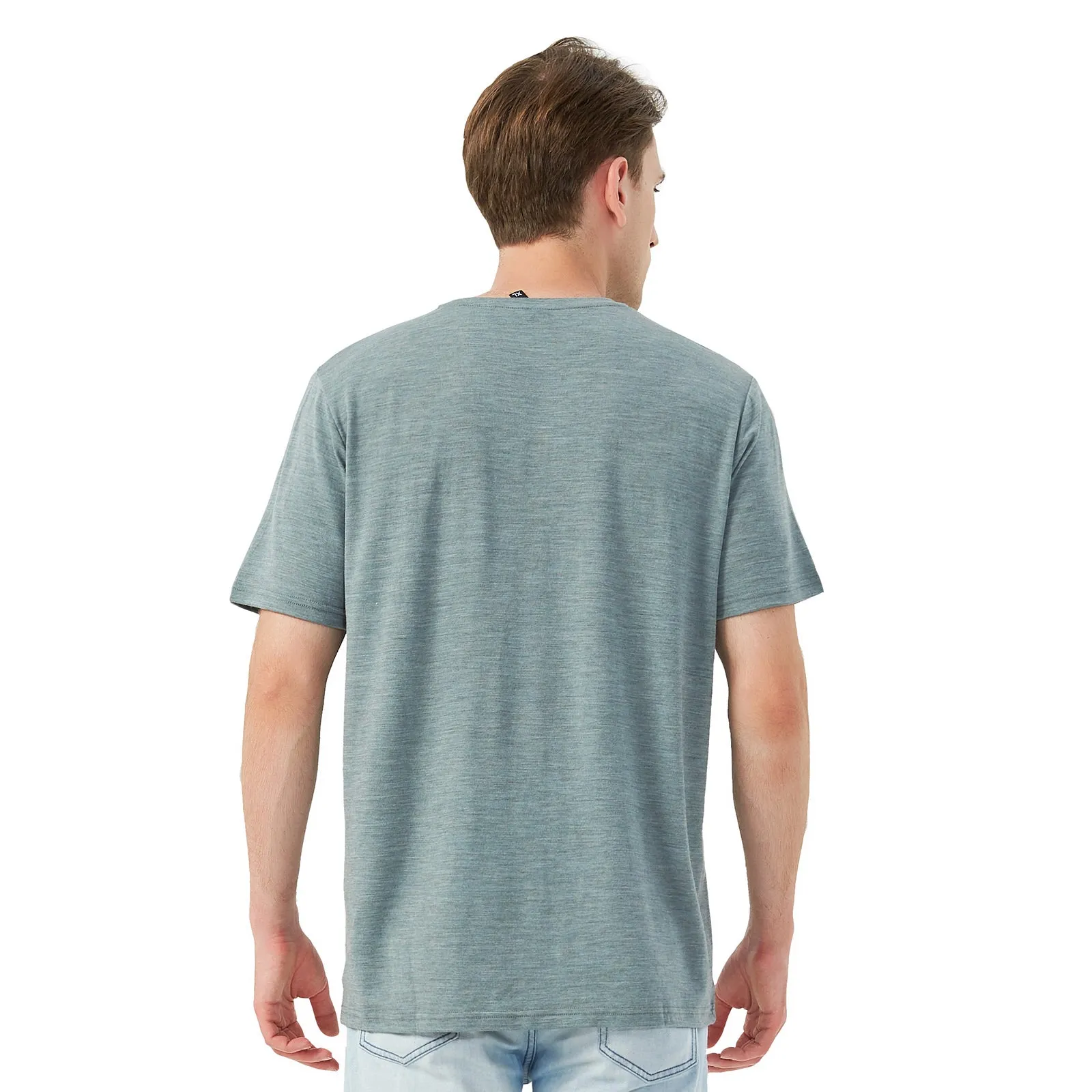 Men's Merino 170g Classic Short Sleeve T-Shirt Gray