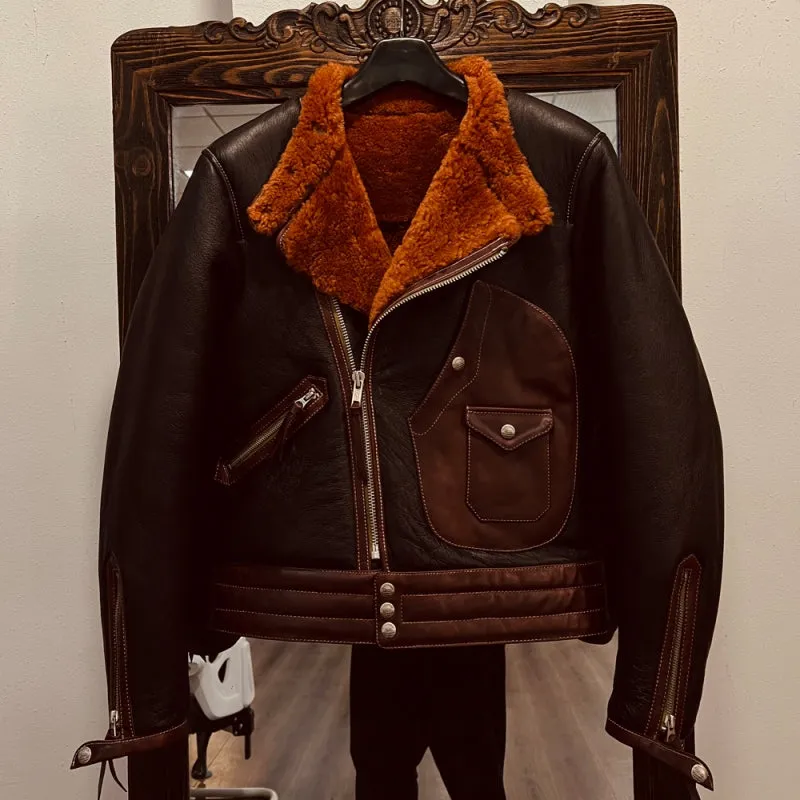 Men's Motorcycle Shearing Jacket