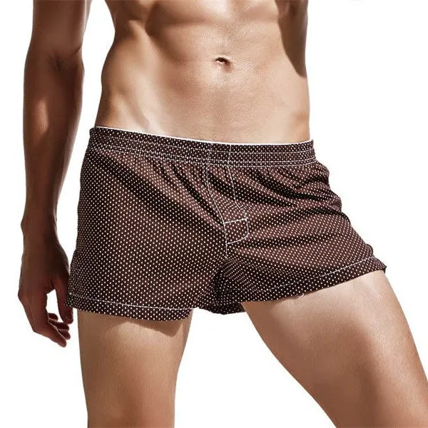 Men's Underwear Loose Leisure Shorts Cotton Comfortable Men Boxer Shorts Fashion Plaid Boxers Men Lounge Home Wear Underwears