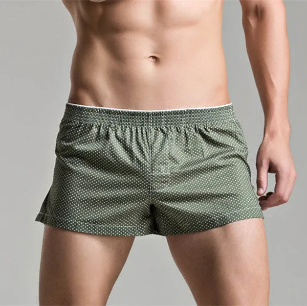 Men's Underwear Loose Leisure Shorts Cotton Comfortable Men Boxer Shorts Fashion Plaid Boxers Men Lounge Home Wear Underwears