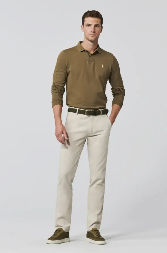 Meyer - Bonn Trousers, Half Linen, Beige