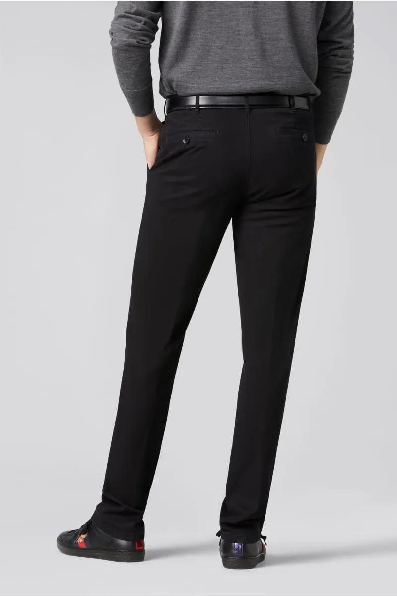 Meyer - Roma Cotton Chinos, Black