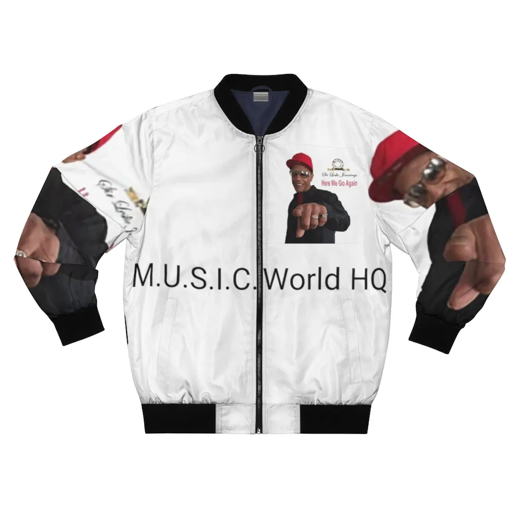 M.U.S.I.C. World HQ  Album Cover Series Men's AOP Bomber Jacket