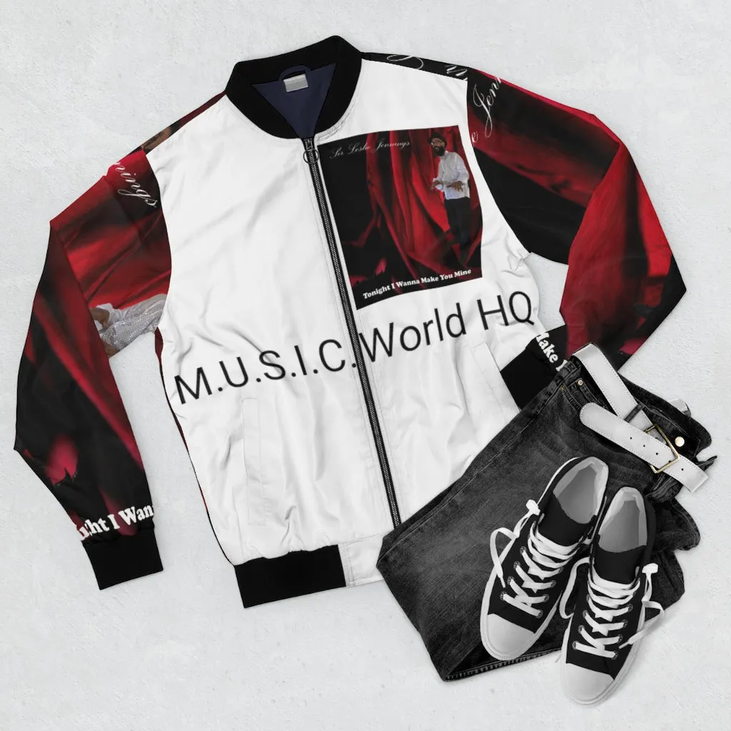 M.U.S.I.C. World HQ  Album Cover Series Men's AOP Bomber Jacket