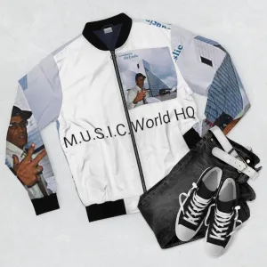 M.U.S.I.C. World HQ  Album Cover Series Men's AOP Bomber Jacket