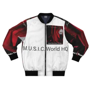 M.U.S.I.C. World HQ  Album Cover Series Men's AOP Bomber Jacket