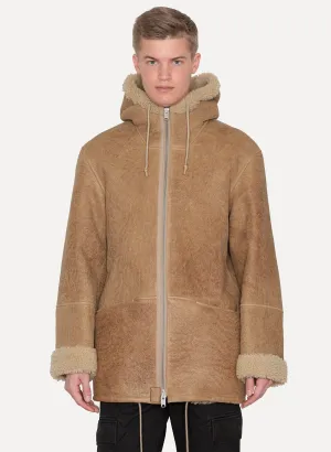 Natural Hooded Shearling