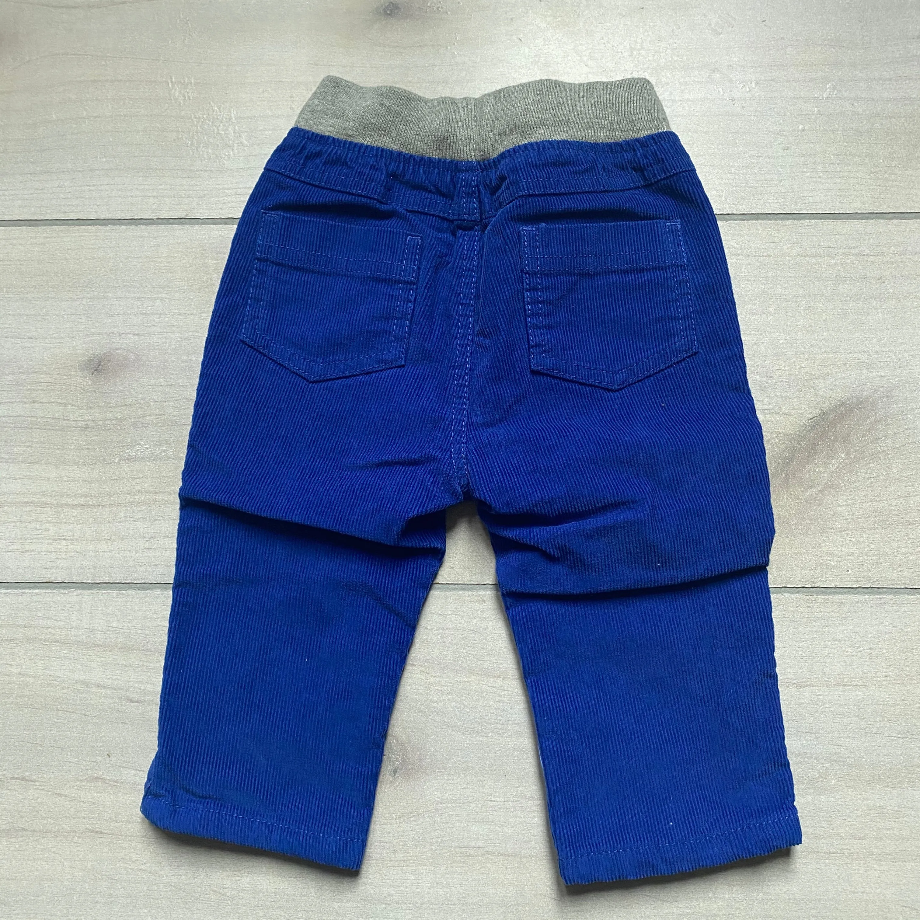 NEW Baby Boden Blue Corduroy Star Knee Pattern Elastic Waist Pants