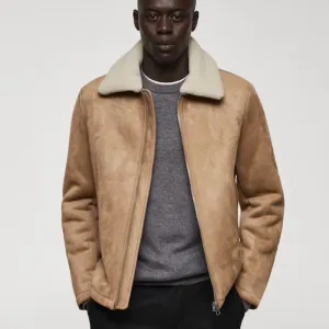 New Men B3 Bomber Shearling lined jacket