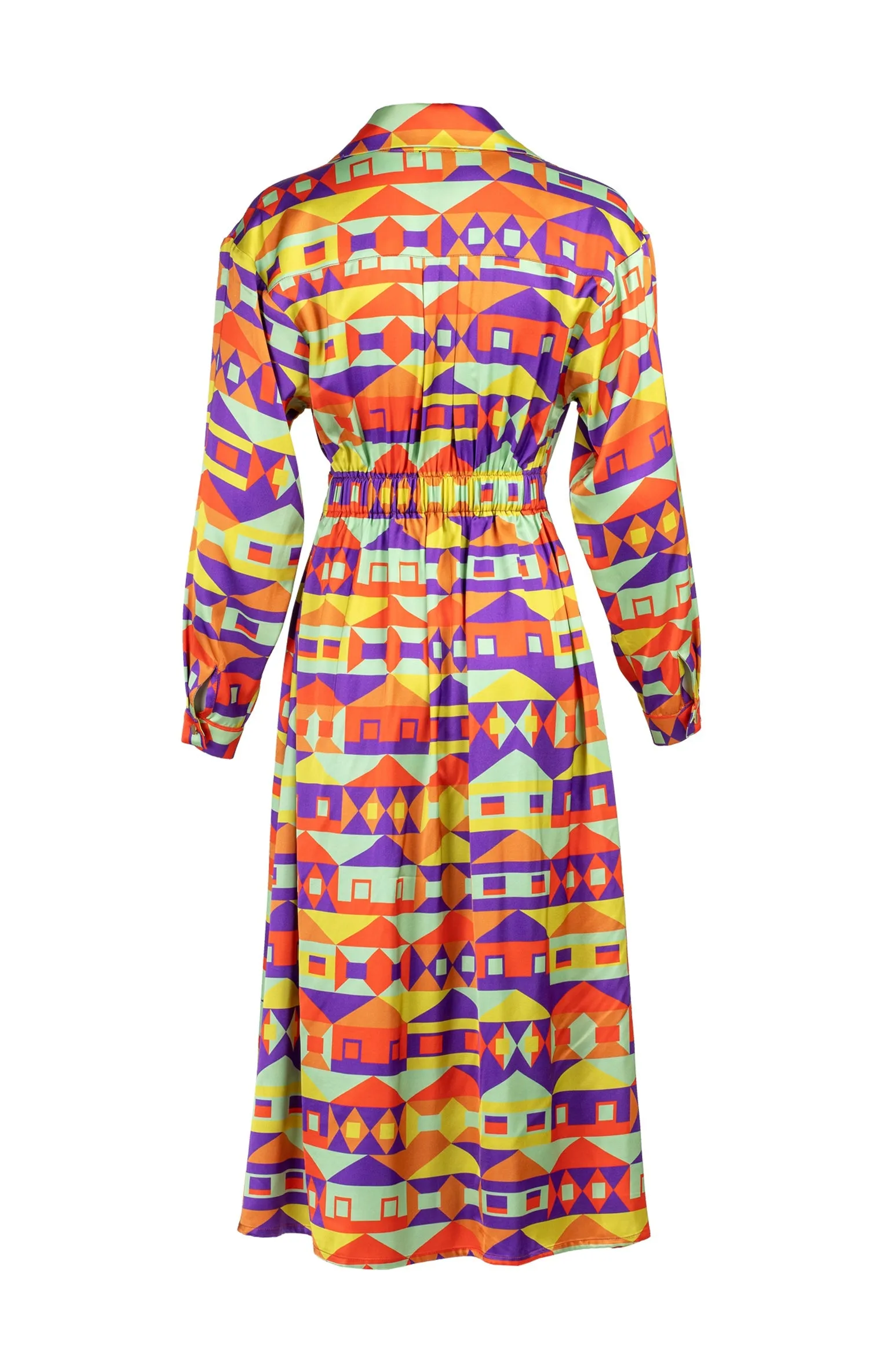 Niko Overlap Midi Dress Houses