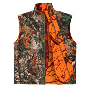 Orange Hunting Vest Men's Sleeveless Jacket Camouflage Field Breathable