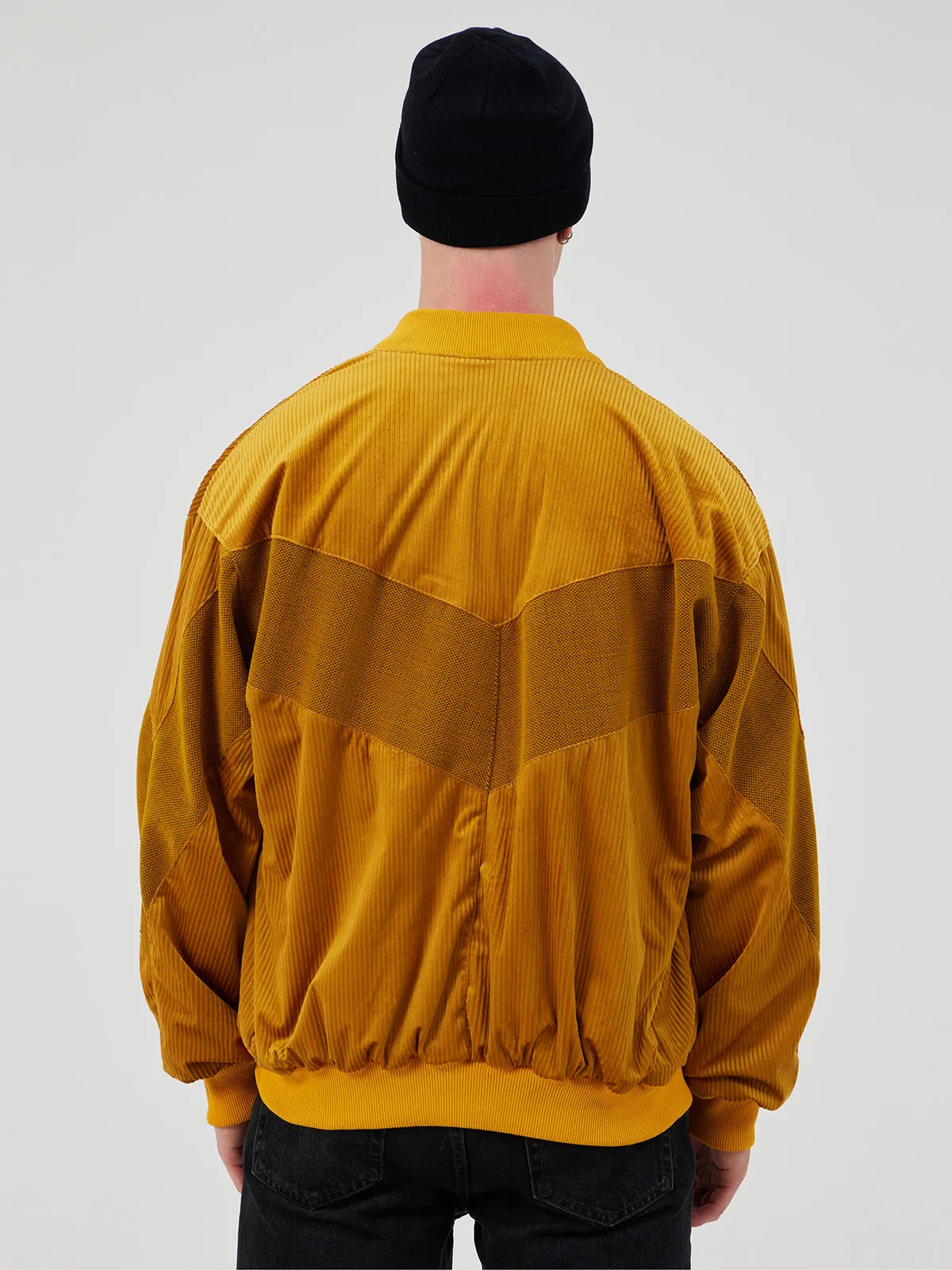 ORANGE UNISEX BOMBER JACKET XL