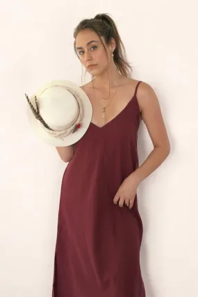 Organic Cotton Maroon Dress