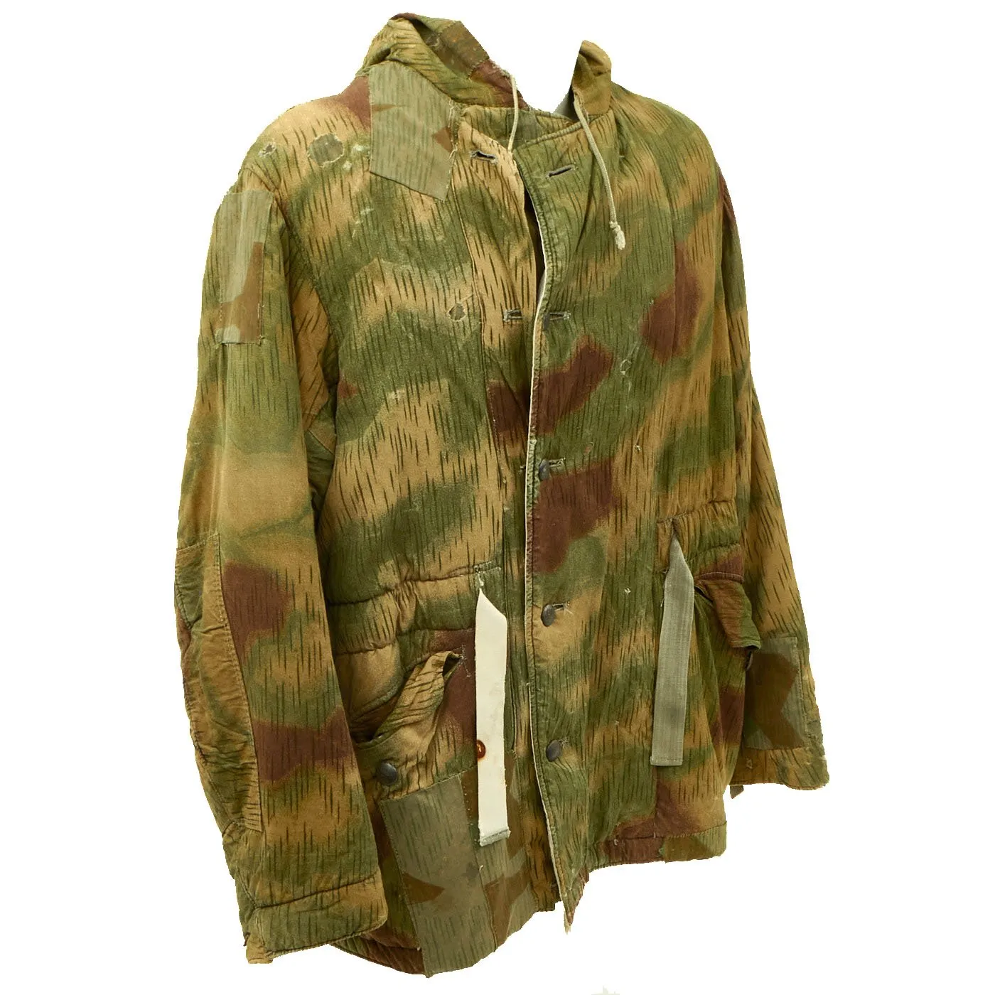 Original German WWII Sumpftarnmuster Tan Water Camouflage Pattern Reversible Winter Parka