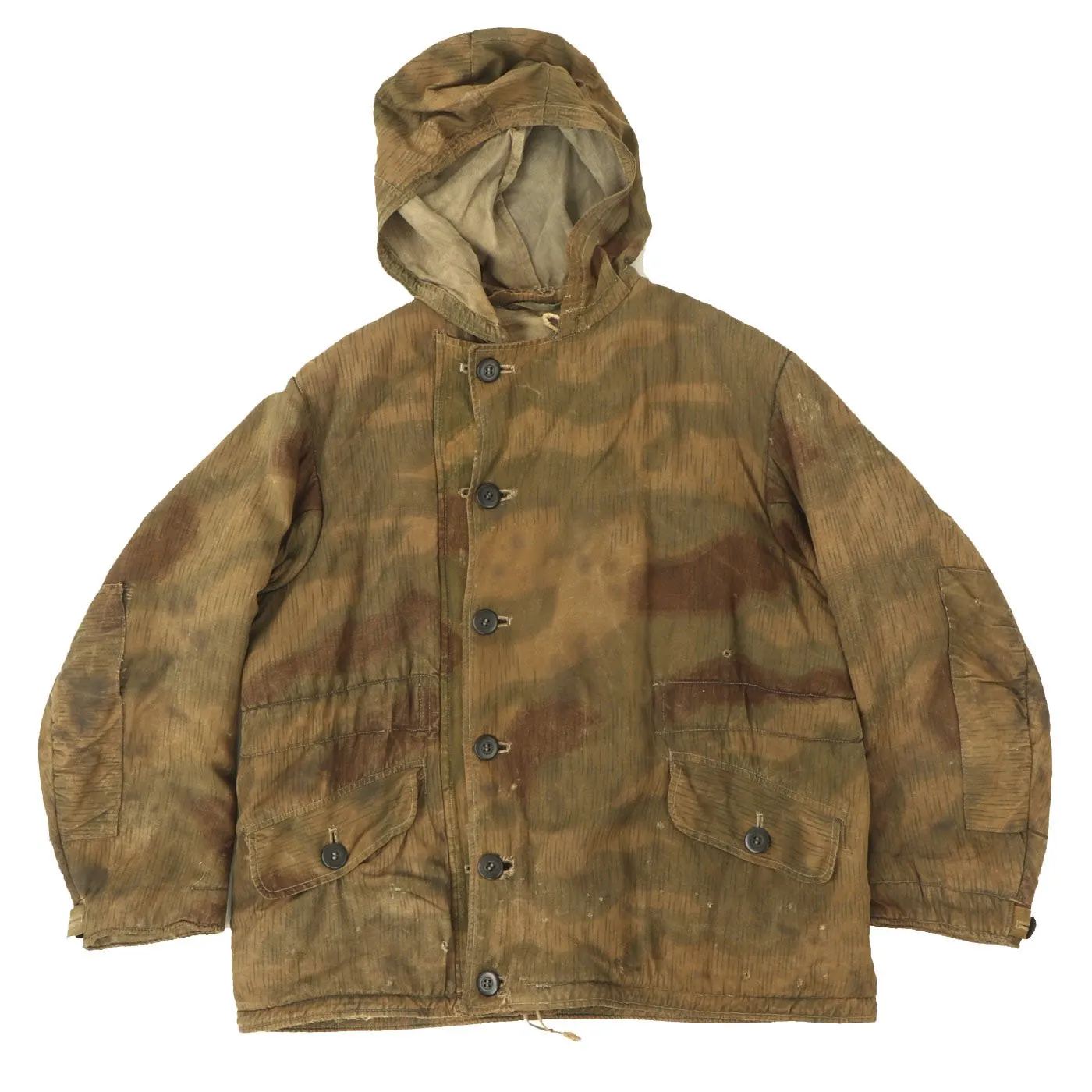 Original German WWII Tan Water Camouflage Pattern Winter Parka