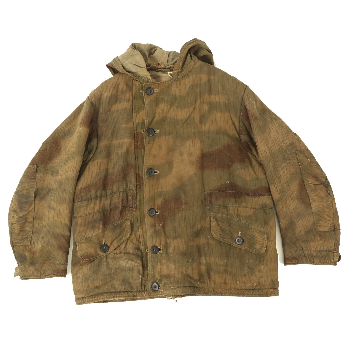 Original German WWII Tan Water Camouflage Pattern Winter Parka