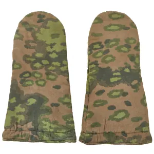 Original WWII German Waffen SS "Oak Leaf Pattern" Camouflage Reversible Winter Uniform Parka Mittens