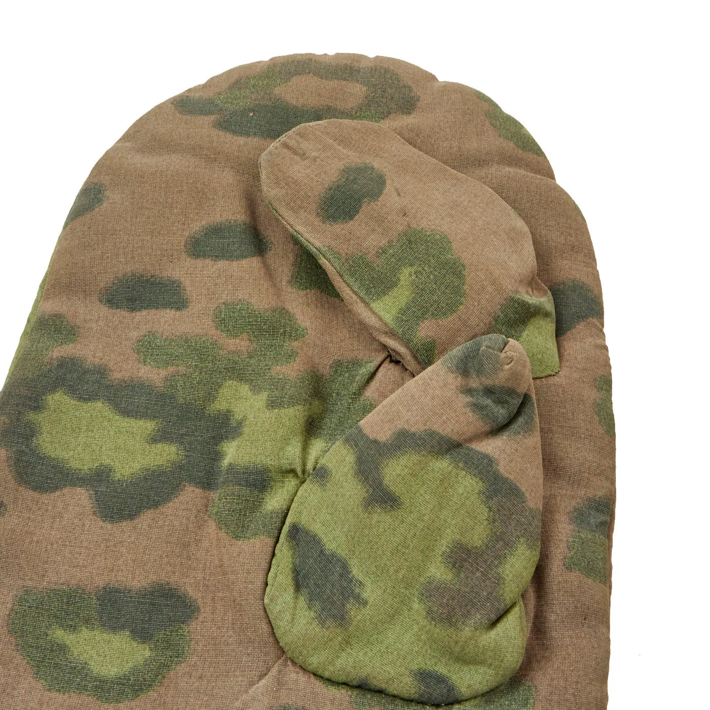 Original WWII German Waffen SS "Oak Leaf Pattern" Camouflage Reversible Winter Uniform Parka Mittens