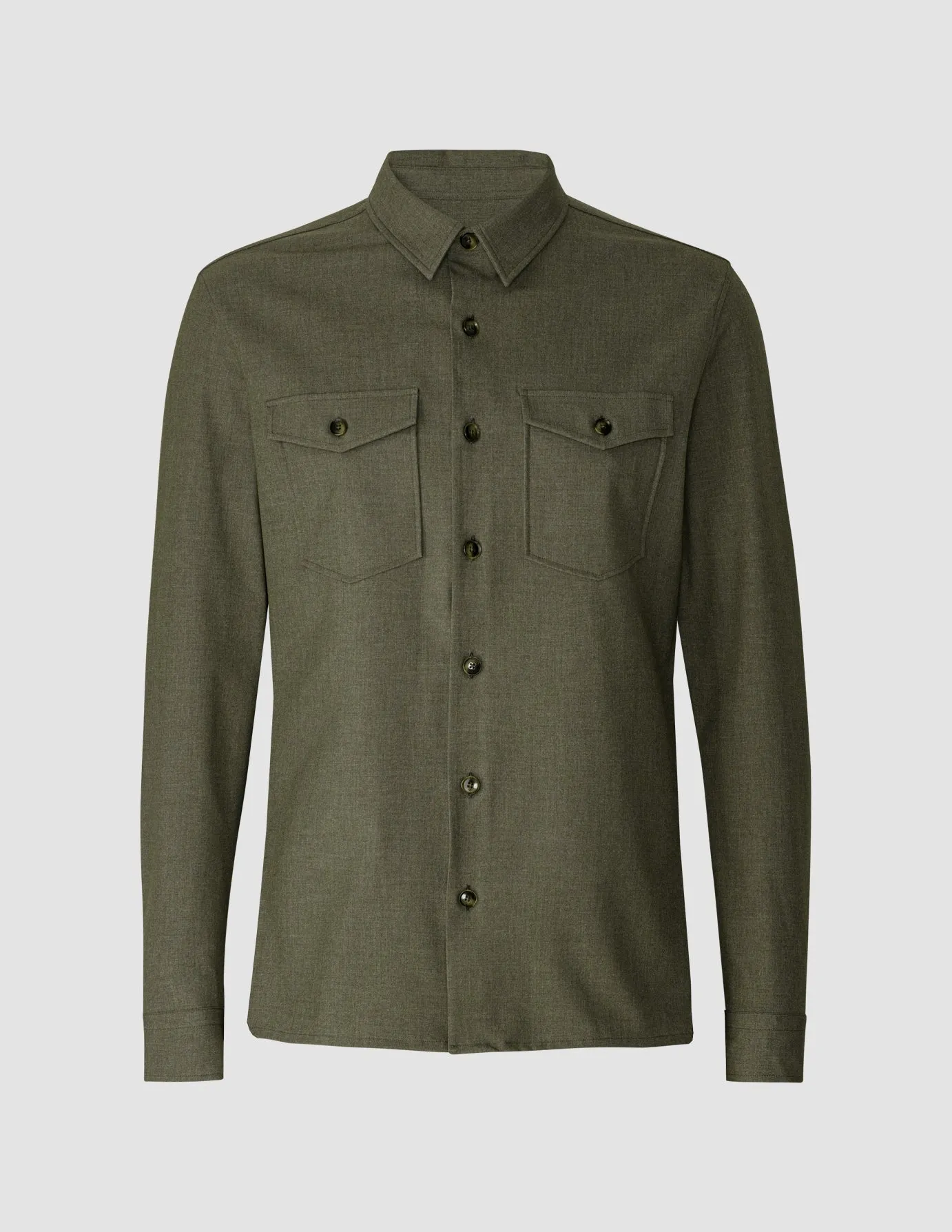 Overshirt Remote Green Melange